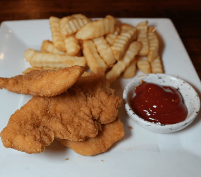 Chicken Tenders with Fries.
