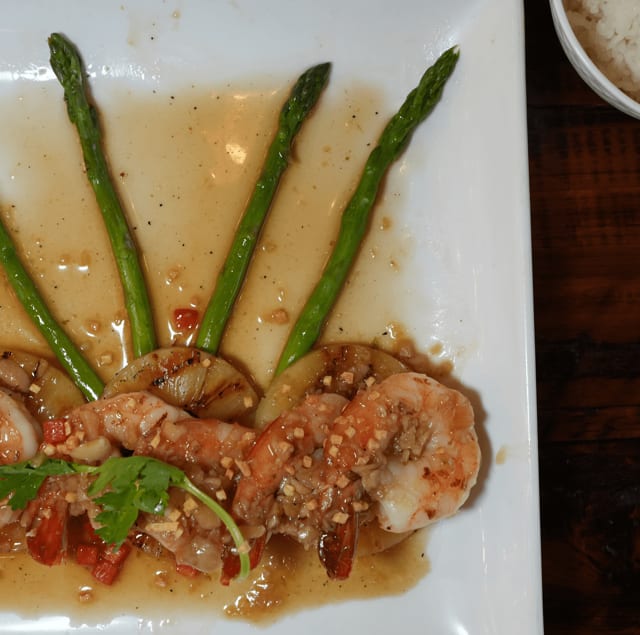 Garlic Crystal Shrimps.