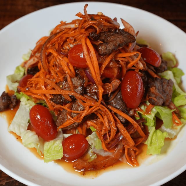 Spicy Beef Salad.