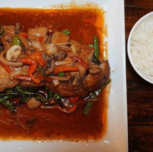 Thai Basil Duck.